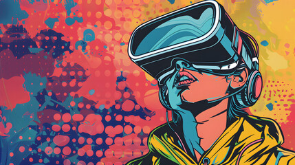 a human wearing a vr