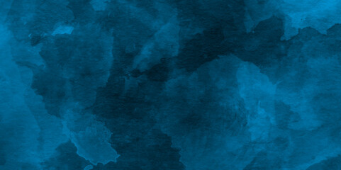 old style dark blue grunge texture, Abstract blue smoke on black background, brush painted blue background used in weeding card, cover, graphics design and web design.  Blue misty dark background.	