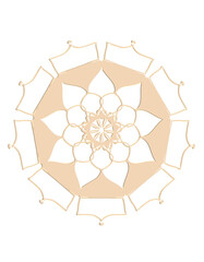 spiritual symbol round ornament