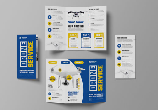 Drone Services Trifold Brochure