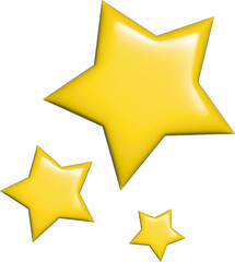 입체 노란 별무리