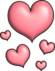 입체 하트 모양