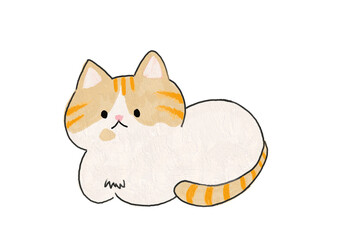 노란 고양이 그림