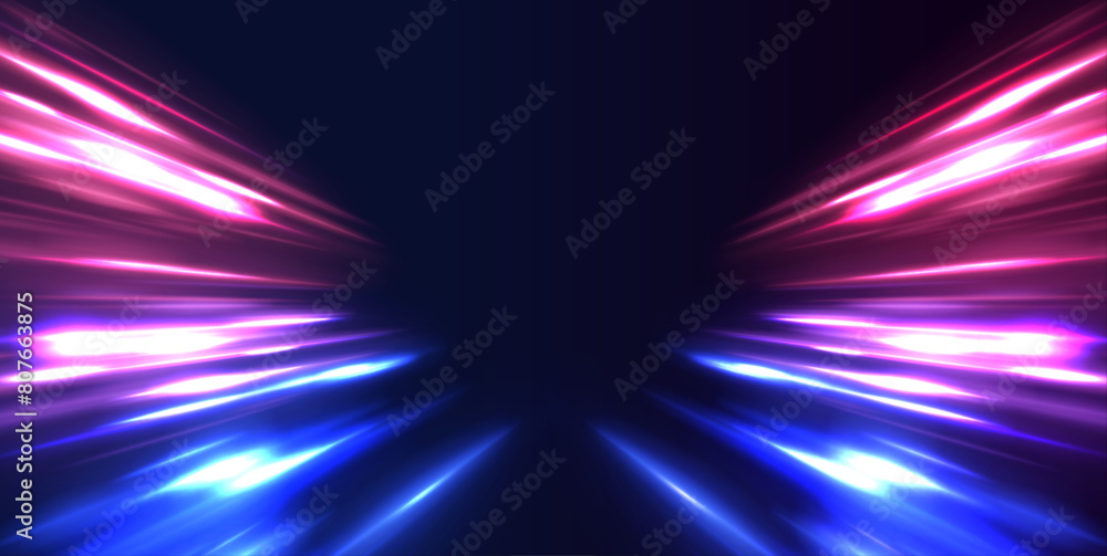 Poster vector swirl trail effect. laser beams luminous abstract sparkling isolated on a transparent backgro