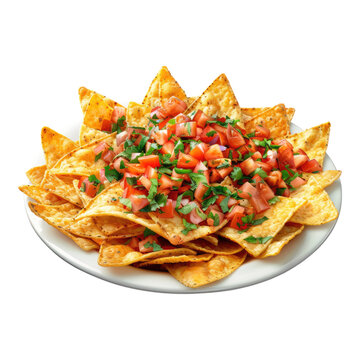 recommend clip art: Nachos Isolated on transparent background.