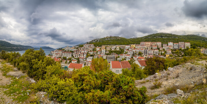 Neum - Cityscape View From Hilltop