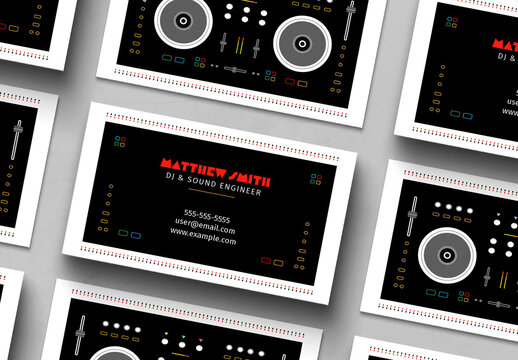 DJ Business Card Template