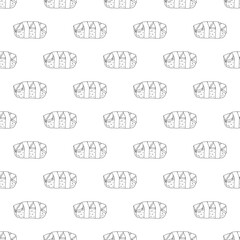 Seamless pattern with sushi for decorative print, wrapping paper, menu, wallpaper and fabric