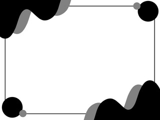 模様のあるフレーム（黒）