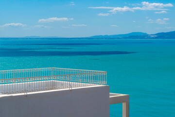 Vue sur mer depuis le village de Sidi Bou Saïd