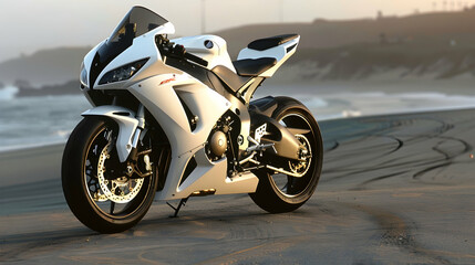 A sportbike designed for maximum speed and agility on the track