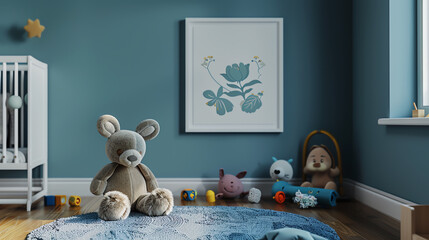 Create a photorealistic render of a cozy, inviting nursery