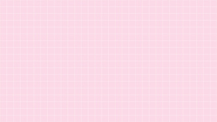 かわいいピンクのシンプルなグリッド背景、アスペクト比16:9