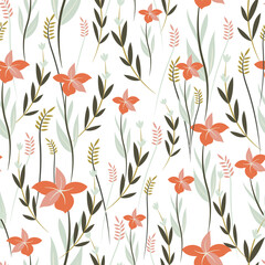 Abstract flower background Vector design floral border frame