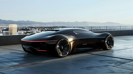 concept car with advanced biometric security features