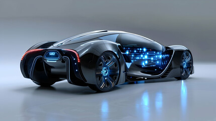 concept car with advanced biometric security features