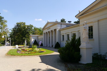 Kurpark im Kurort und Heilbad Bad Salzelmen in Schönebeck Elbe in Sachsen-Anhalt