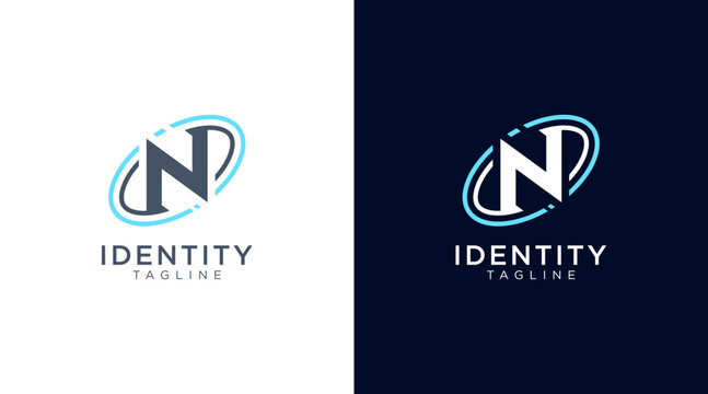 Letter N logo. Creative N letter design vector