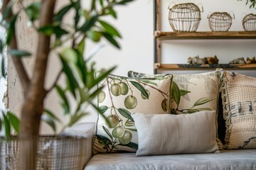 Olive-themed home decor