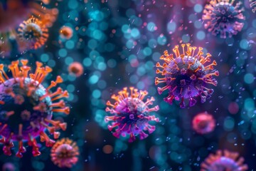Vibrant of influenza virus particles