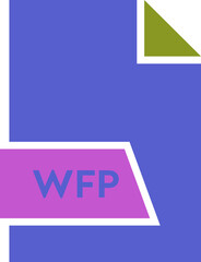WFP File format icon shape