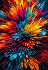 illustration, vibrant abstract communicative forms, art, colors, shapes, lines, contemporary, creative, modern, pattern, composition, design, geometric, dynamic