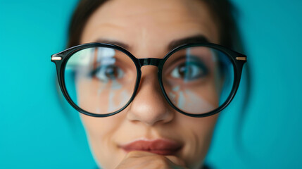 Fototapeta premium Big specs big thoughts