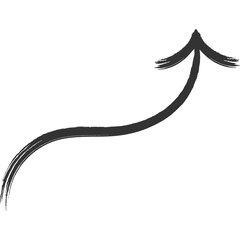Obraz premium Hand Draw Chalk Arrow