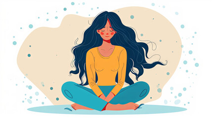 A sad woman experiencing menstrual pain