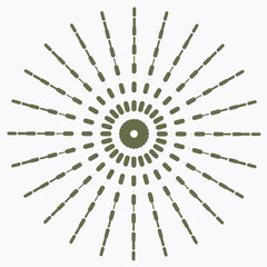 Obraz premium Pattern element on a white background. The vector image can be used as a decoration for fine art.