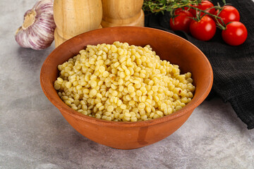 Organic wheat pasta - boiled ptitim