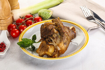 Baked Lamb shank with bone