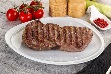 Rib eye steak grilled beef