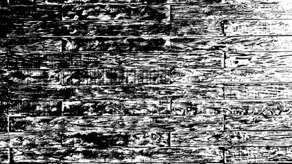 1-95. Wood board Texture Effect - Illustration. Black and white vector textures in scratch background.