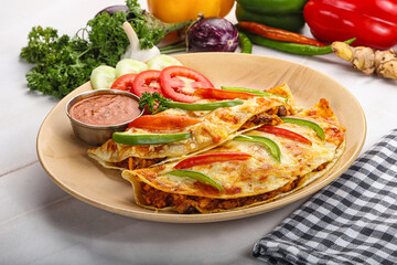 Mexican cuisine Taco with meat