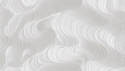 Seamless subtle white glossy soft waves background texture overlay. Abstract wavy embossed marble...
