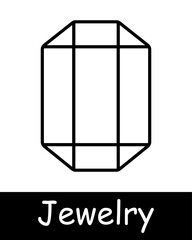 Jewelry set icon. Ring, diamond, adamant, cross, wedding rings, gemstone, luxury, heart, gift, chain, annulus, hoop, emerald, amethyst, sapphire. Expensive gifts concept.