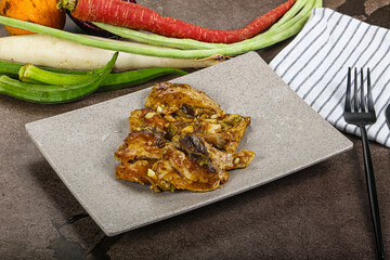 Roasted Tuna fish with spices