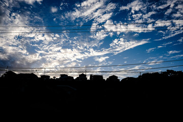 印象的な青空