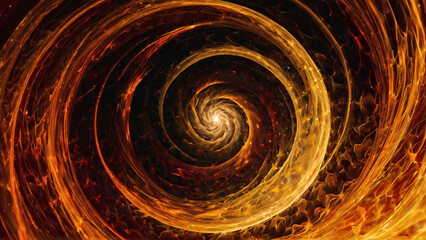 Fiery Vortex: Abstract Swirling Flames