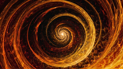 Fiery Vortex: Abstract Swirling Flames