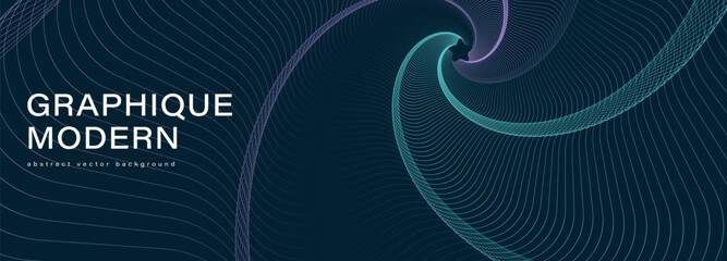Dark blue vector abstract geometric background with swirl. Movement, speed, vortex, funnel, tunnel.