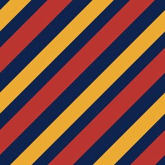 Obraz premium Seamless pattern of diagonal stripes in alternating colors for a classic and versatile wrapping paper design, Generative AI