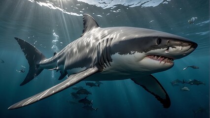 Shark in the sea Great White Shark