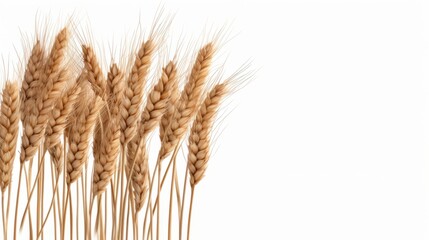 Fototapeta premium Spikelets and stems of oats and wheat, rye and barley. Agriculture and whole grain production