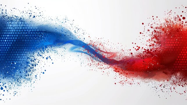 Abstract colorful modern in white blue and red colours Olympic Games background, banner for design