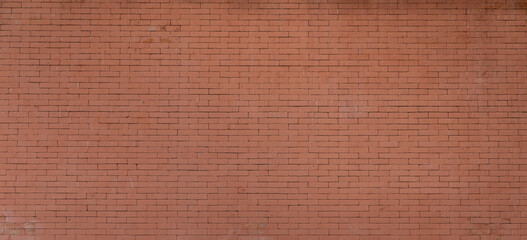 Fototapeta premium large orange brick wall It is a high resolution panoramic image.