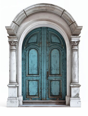 old door - isolated - illustration - generative ai