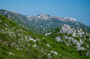 Scenic view of Paklenica National Park in the Velebit Mountains. One of the most popular travel destination in Croatia.