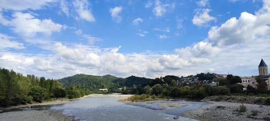 panorama of the mountains